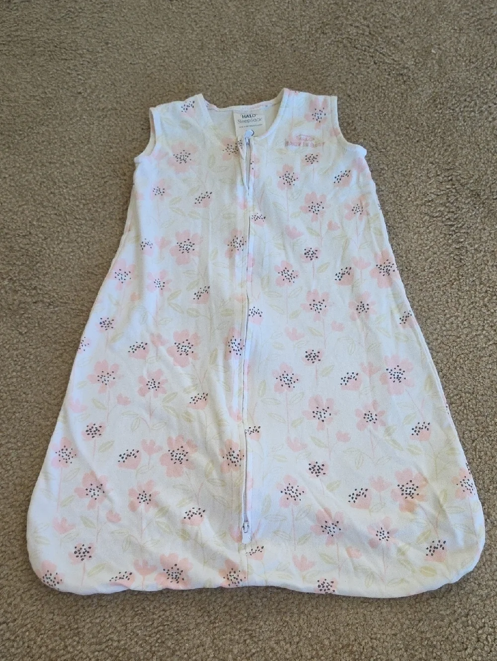 Halo Sleep Sack Small Pink Floral 0-6M